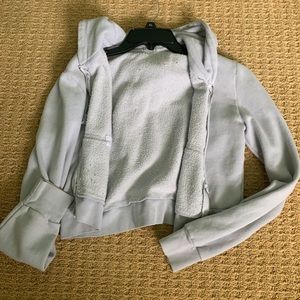 Brandy Melville rare crystal hoodie in light blue
